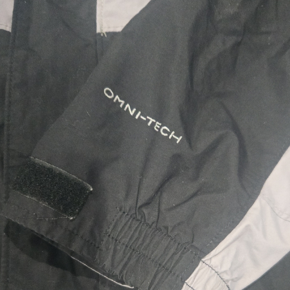 Columbia Vintage Waterproof Blk/Gray Omni Tech Bugaboo Jacket, L ** Pic 2 ** - Picture 3 of 11